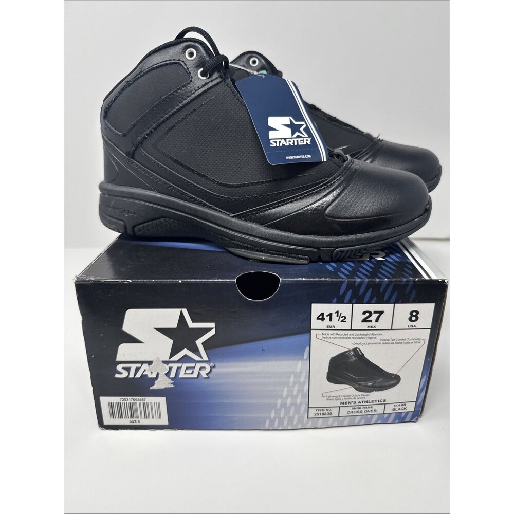 Starter Cross Over Men's Sneaker Shoe All Over Black NEW IN BOX Vintage classic